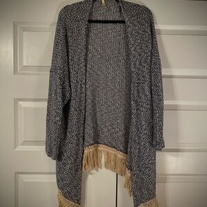 2010 Fringe Open-Front Cardigan